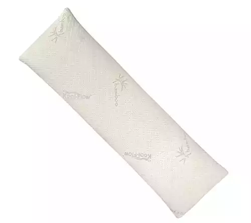 Snuggle-Pedic Ultra-Luxury Bamboo Shredded Memory Foam Full Size Body Pillow