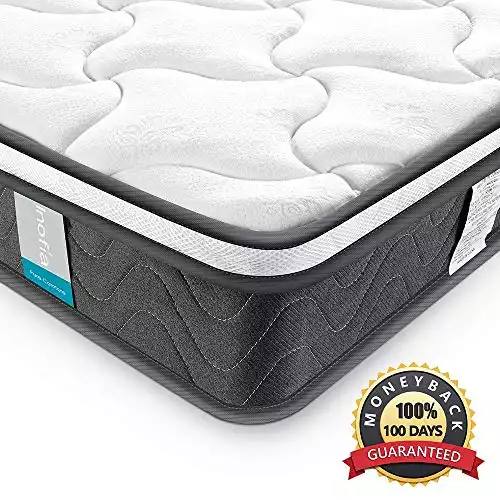 Inofia Queen Mattress with Dual-Layered Breathable Cool Cover, 8''