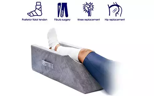 LightEase Memory Foam Leg, Knee, Ankle Support and Elevation Leg Pillow for Surgery