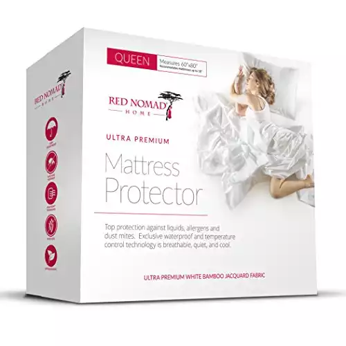 Red Nomad Waterproof Mattress Protector - Queen