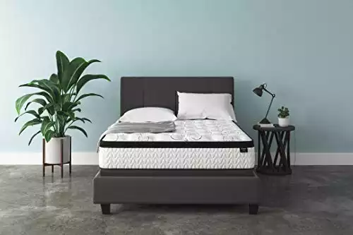 Signature Design by Ashley - 12 Inch Chime Express Hybrid Innerspring - Firm Mattress - Bed in a Box - Queen - White