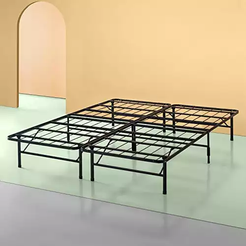 Zinus Shawn 14 Inch Metal SmartBase Bed Frame / Platform Bed Frame / No Box Spring Needed / Sturdy Steel Frame / Underbed Storage, California King