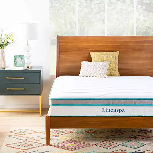 Linenspa 10 Inch Memory Foam and Innerspring Hybrid Mattress